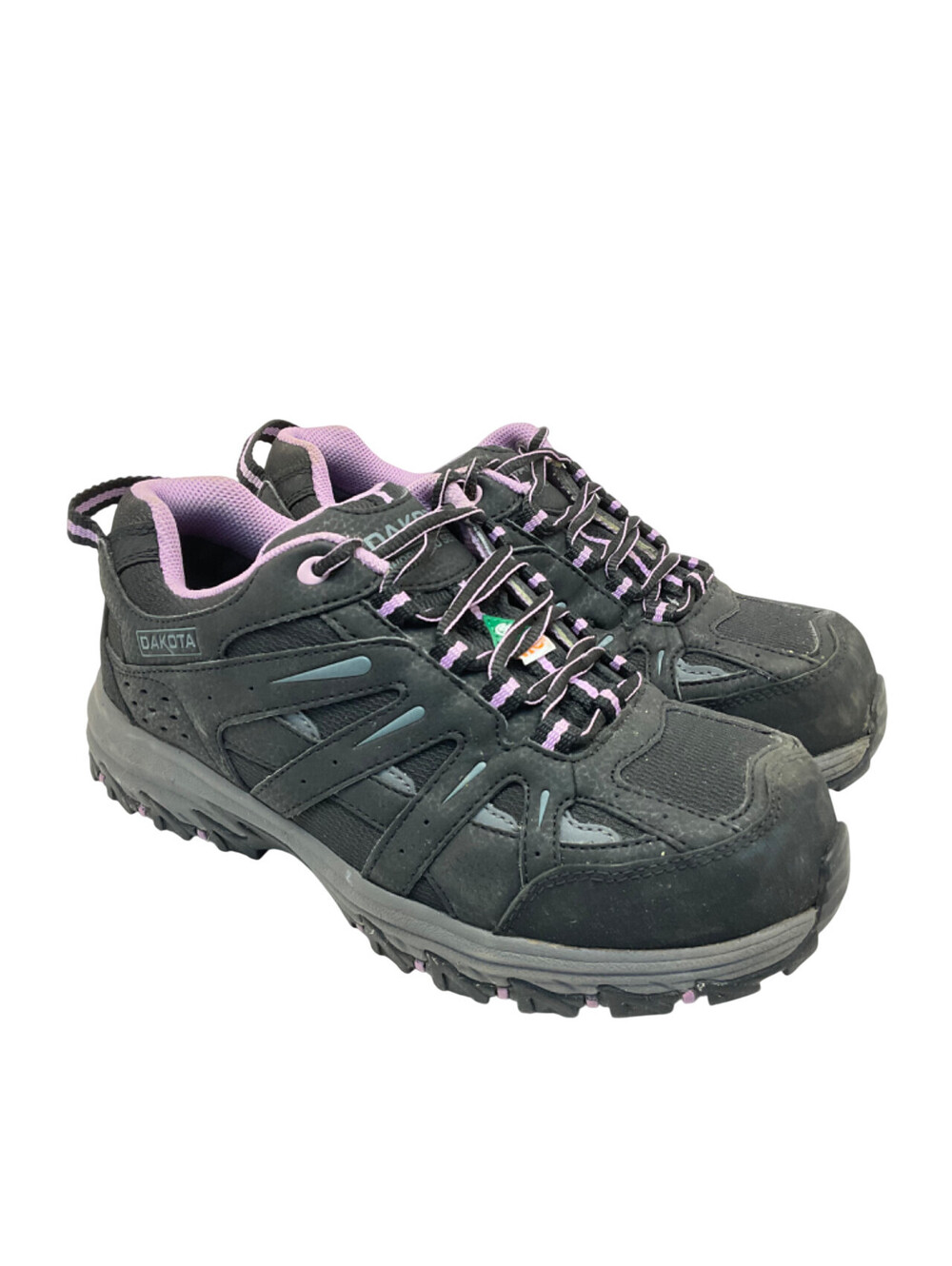 Dakota Women's Low-Cut Aluminum Toe CP Work Shoe 2003 Black/Purple Size 7M